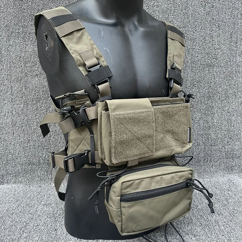 Tactical Micro Flight MK4 Chest Rig Airsoft Multicam Modular SS Vest Magazine Pouch Gear Hunting 5.56 Mag Equipment