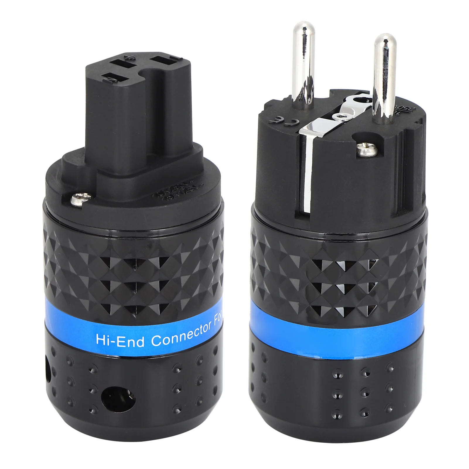 IEC Connector Pure Copper Rhodium Plated Audio Power Connector Pure Copper Rhodium Plated Audio Power Connector