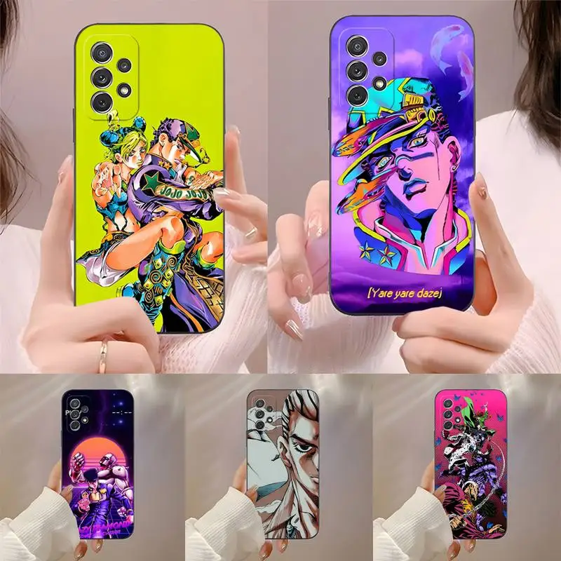 Anime Jojo Stone Ocean Phone Case For Samsung M21 M11 M20 M10 M30 M31 M51 S Prime S5 S6 S6edge Plus S22 Ultra Plus 5g Cover