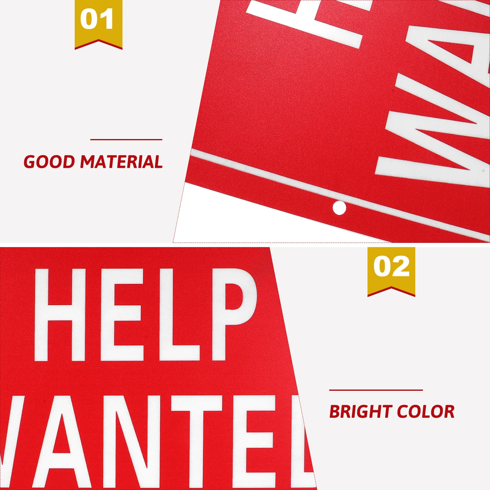 

Sign Large A4 Size Red Yellow Business Recruitment Board For Office Restaurant Hotel Bar Barber Shop Durable