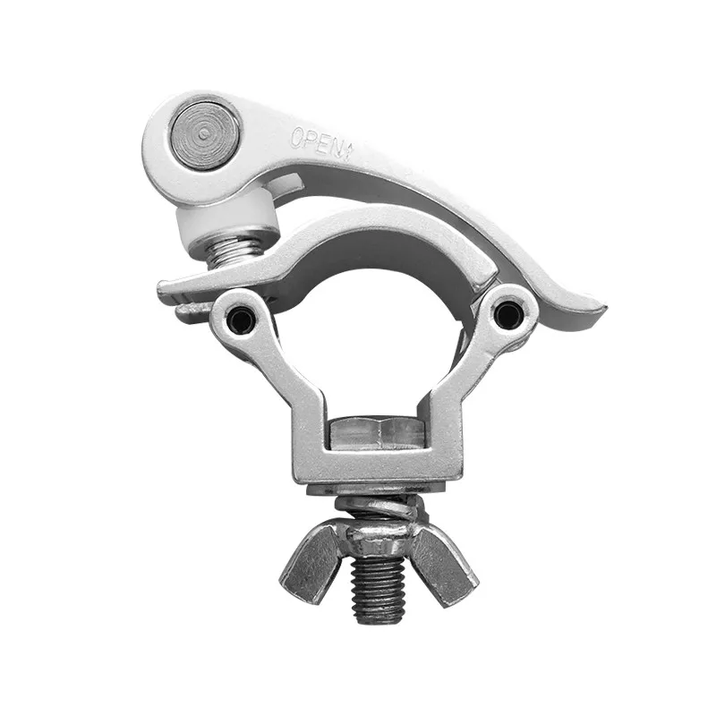 Mini 360 QR Clamp(40mm) Aluminum Clamp Hanger Hook Bracket Steel Stage Theatre Lighting Kit For 38-41mm Truss Stage Accessories