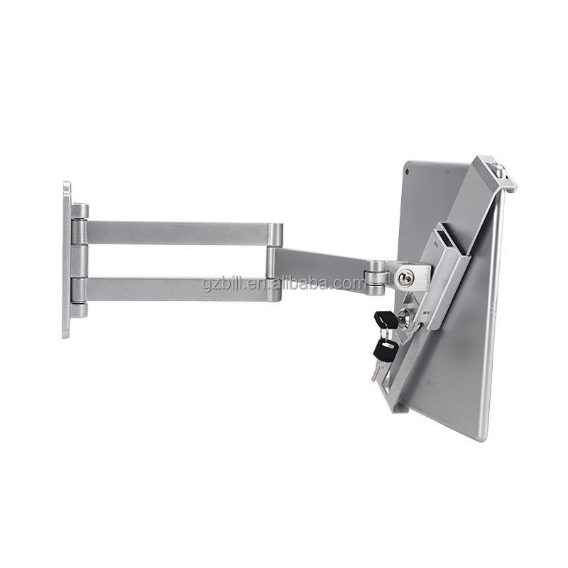 Shape Foldable Wall Mount Lockable Universal Tablet Mount Fits 8-10.8 Inch Tablet PC