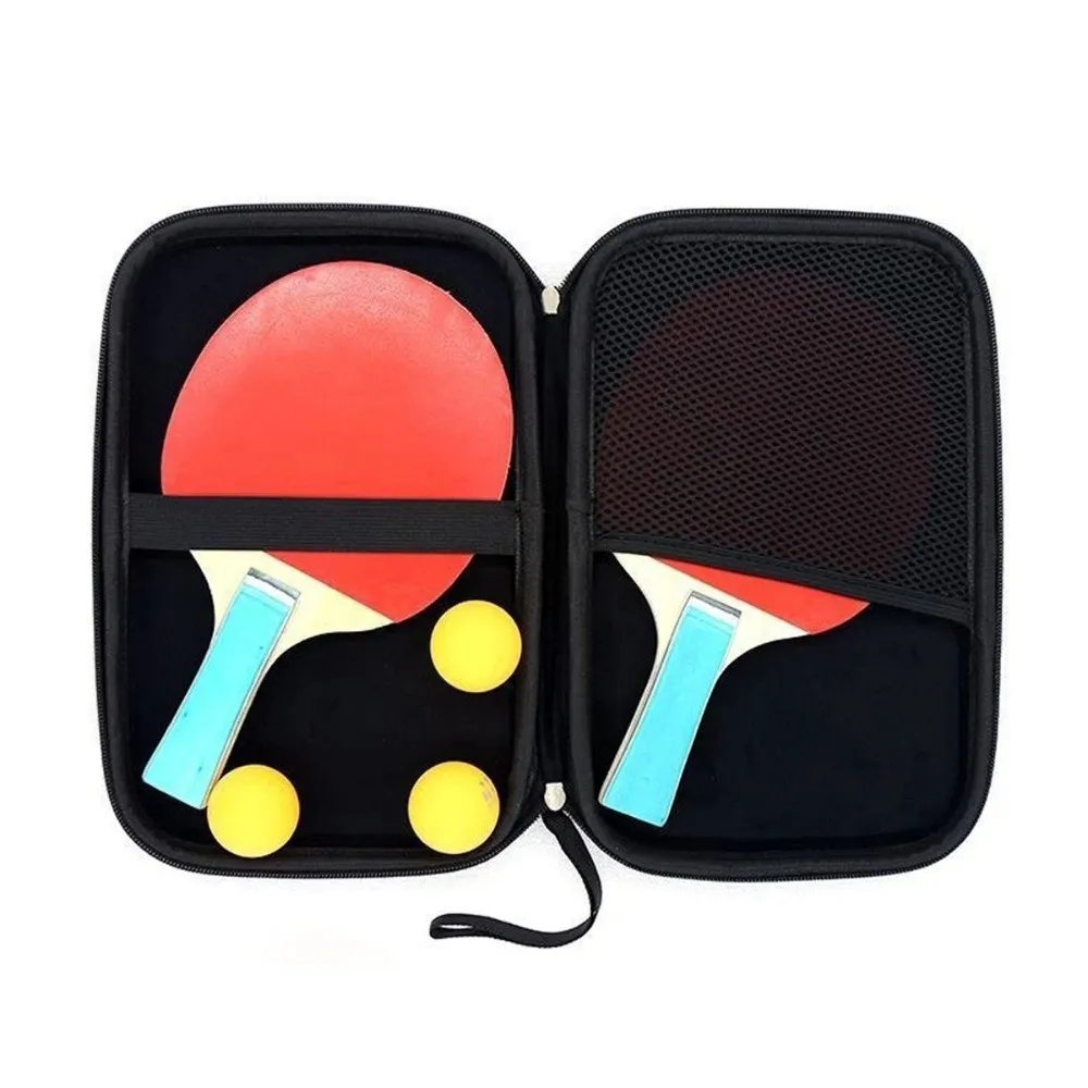 Waterproof Table Tennis Racket Case Handbag Style Sports Accessories Pingpong Paddle Bag Zipper Closure Storage Design