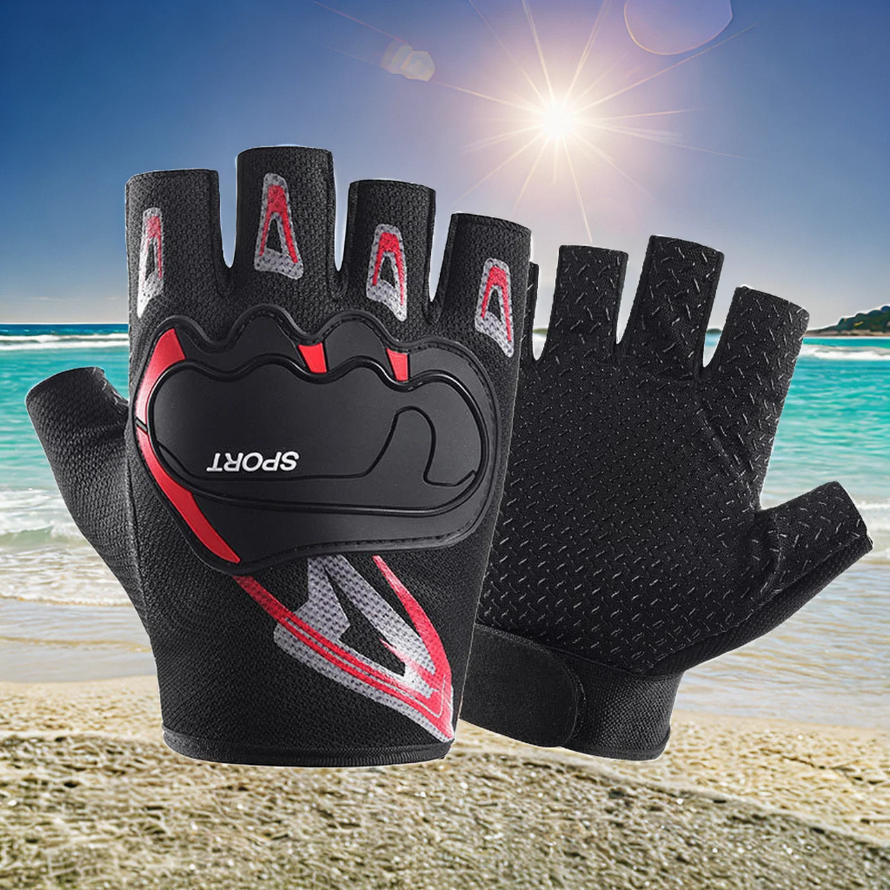 

Anti-Slip Bike Finger Full Gloves Finger Road Biking Touchscreen Mountain Cycling Mesh Breathable Windproof Half Waterproof