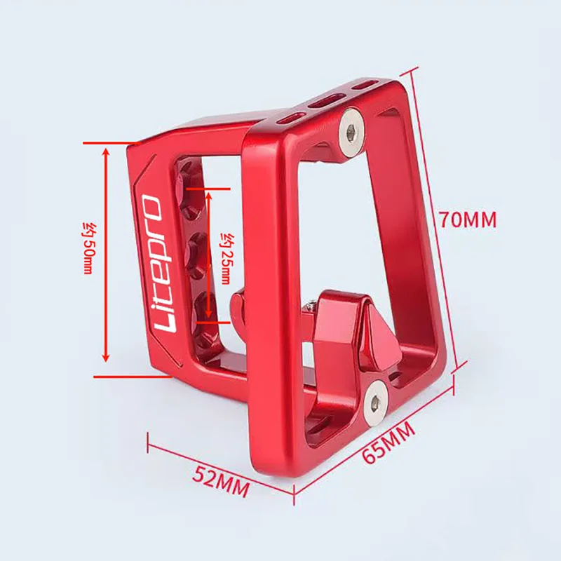 Front Carrier Block for Bromp Folding Bike Bag Bracket Carrier Holder CNC Aluminum Alloy Bicycle Part Accessories
