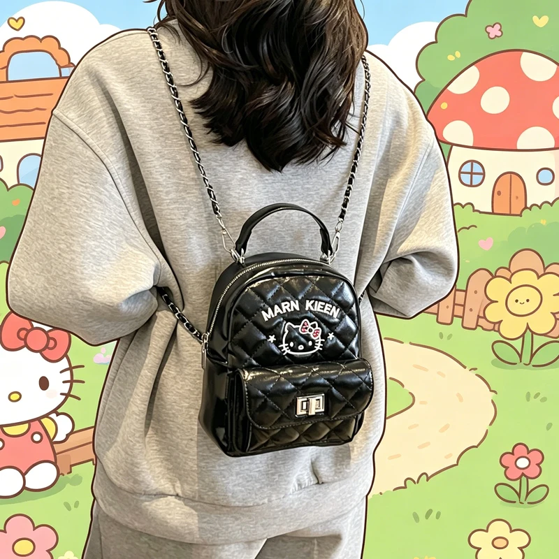 

Fashion Hello Kittys Backpack Packet Girl New All-Match Shoulder Bag Bags for Woman Handbag Small Backpack Girl Gift