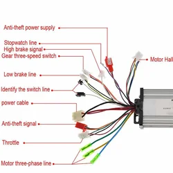 High Quality Hot Controller Electric Bicycle Brushless Spare 17A Tool 1PCS 285g 350W 36V-48V 500W Aluminum Alloy