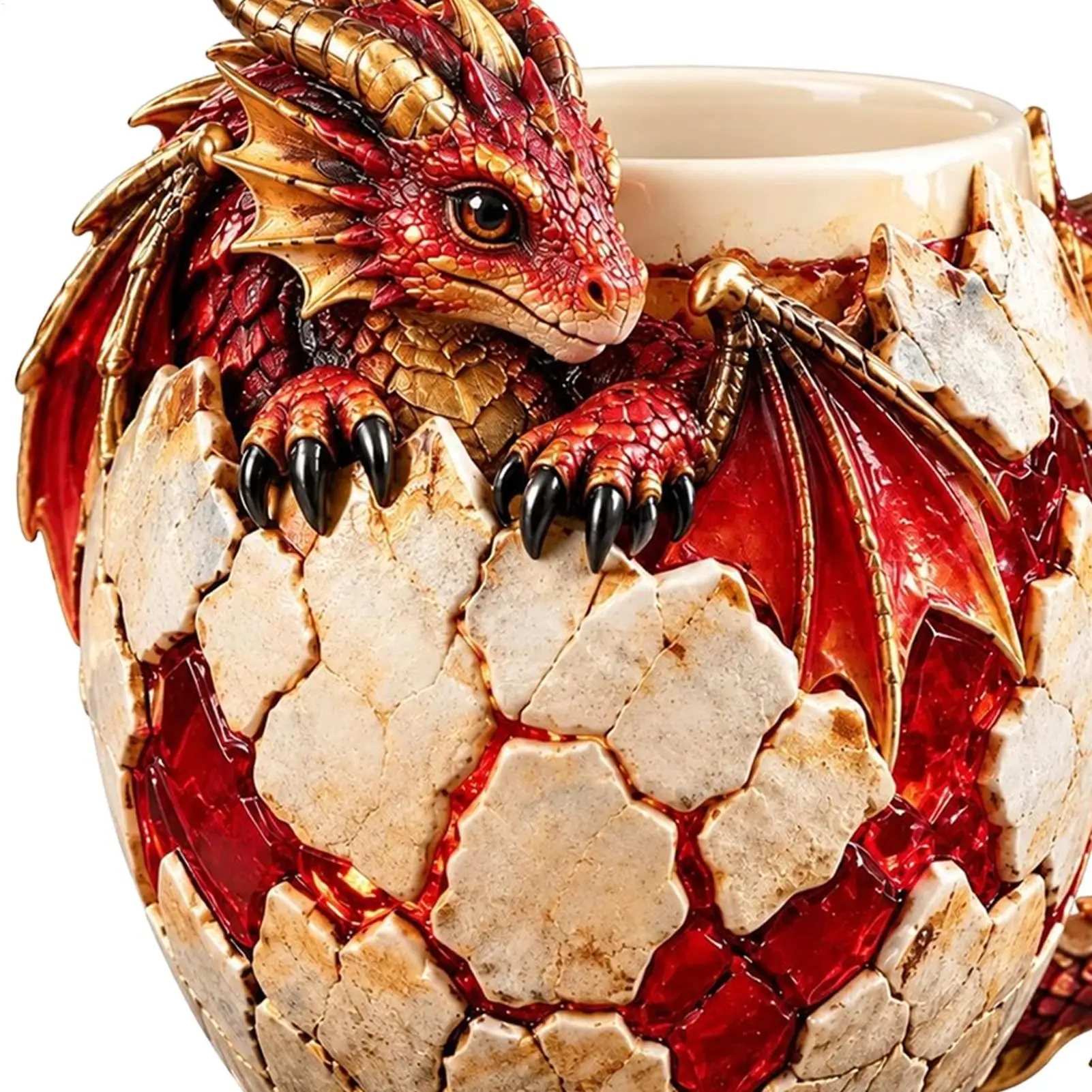 Dragon Egg Coffee Mug Fun Medieval Decorative Vintage Drinkware Dragon Lovers Fans Coffee Mug For Home Office Games Birthday