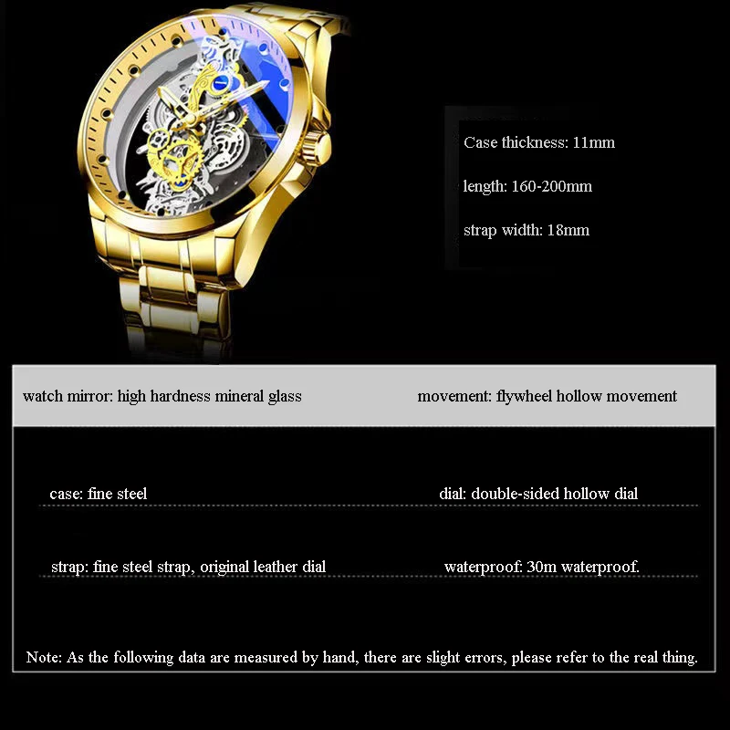 2024 Men’s Watches Top Brand Big Sport Watch Luxury Men Military Steel Quartz Wrist Watches Chronograph Gold Design Male Clock