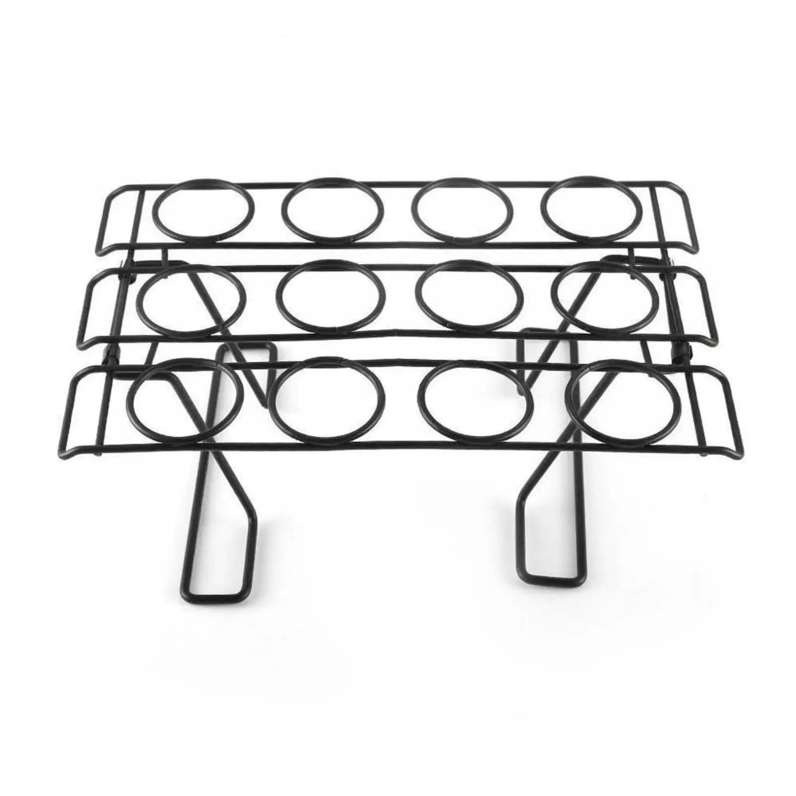 Versatile Ice Cream Cone Stand Metal Dessert Rack Dozen Hole Pastry Display for Caterers and Party Hosts