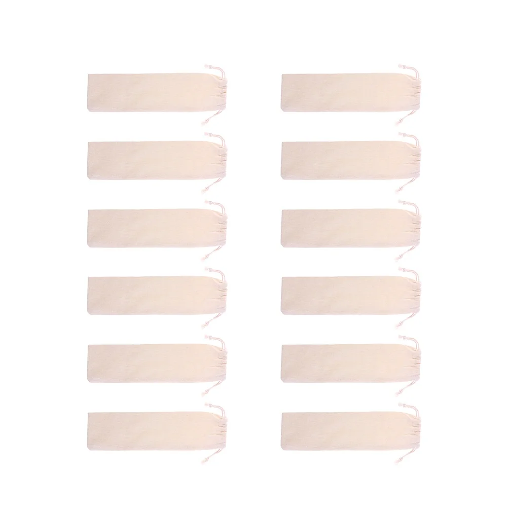 

20 шт., соломенная сумка для хранения, складная легкая многоразовая дорожная сумка, чехол для питья, держатель для столовых приборов, черное фланелевое решение для хранения