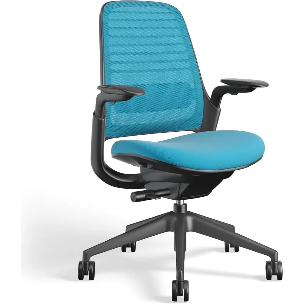 

Series 1 Office Chair - Ergonomic Work Chair with Wheels for Carpet - Helps Support Productivity - Weight-Activated Controls, B