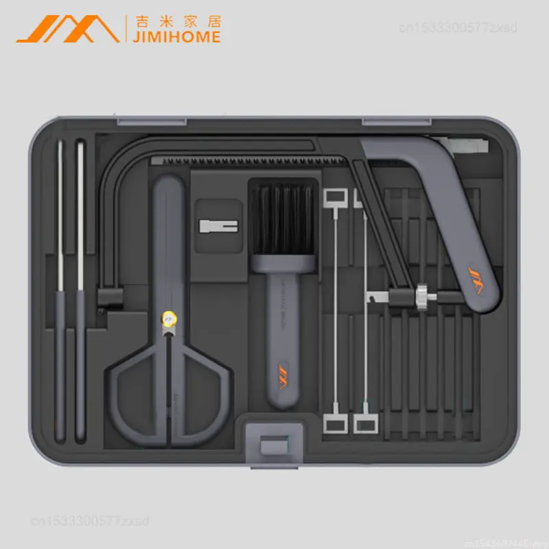 Xiaomi JIMI Multifunction X1-G Jimi Box Layered Any Combination Hardware Tools Toolbox Hacksaw Multifunctional Cutting Tool Set