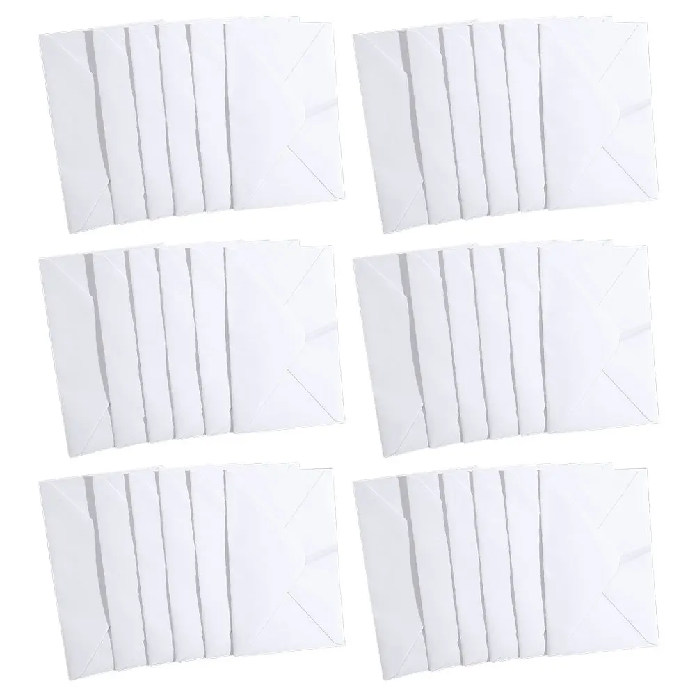 50 قطعة من المظاريف البيضاء المزخرفة للمشروعات الإبداعية والدعوات والصور وبطاقات الحروف وحفلات الأعمال تستخدم المغلف الأبيض #3