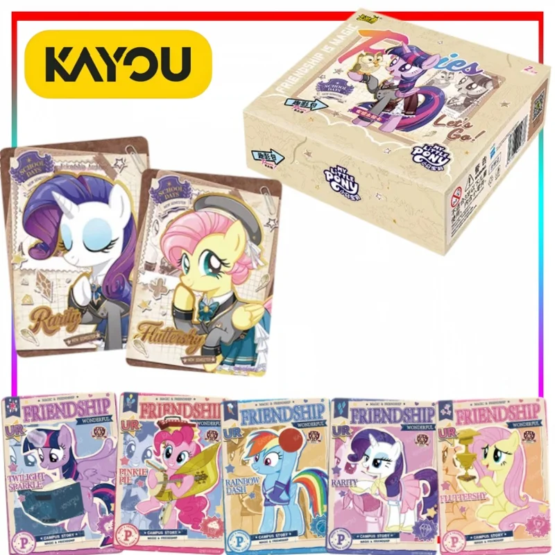 KAYOU Official My Little Pony Fun Shadow Pack Series 9 Collectible Cards Pinkie Pie Card Anime Merchandise Sealed Full Box