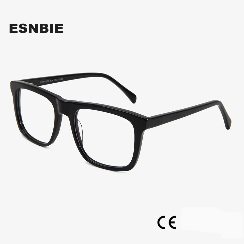 Vintage Square Eyeglasses Frames Men Design Acetate Prescription Eyewear Frames For Women Sping Hinge Oculos De Grau Masculino