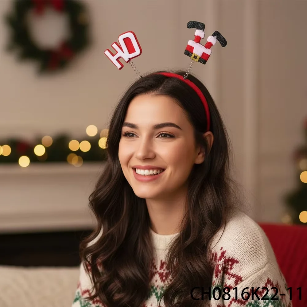 PESENAR عيد الميلاد عقال عطلة زي ملحق متعدد الوظائف زي تأثيري الدعائم الحلي #4