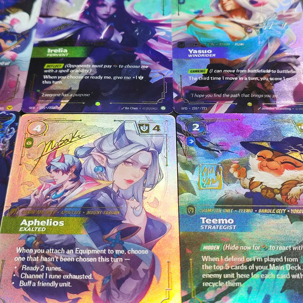 Proxy Riftbound League of Legends Spiritforged SFD Vayne Ahri Irelia Bard Teemo Yone Yasuo (Signature) Collection Game Card - AliExpress 26 Proxy Riftbound League of Legends Spiritforged SFD Vayne Ahri Irelia Bard Teemo Yone Yasuo (Signature) Collection Game Card - AliExpress 26