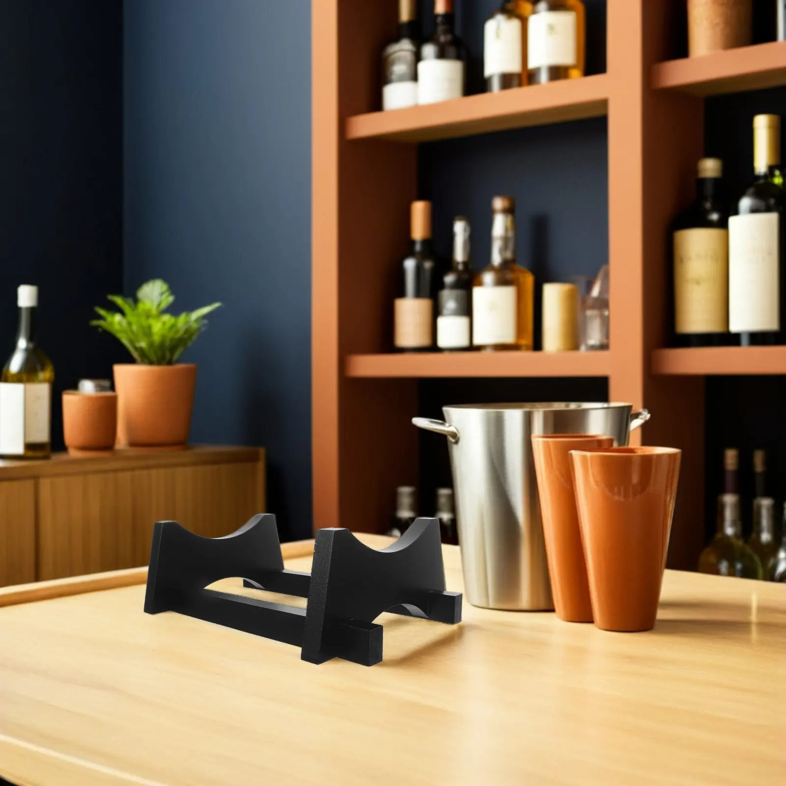 Wooden Oak Aging Barrel Stand Red Wine Bucket Rack Beer Beverage Holder Countertop Whiskey Juice Water Dispenser Storage