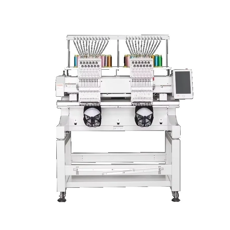 Customized New Dual-Head Automatic Computerized Embroidery Machine Multifunctional 15 12 Cap Embroidery Machine