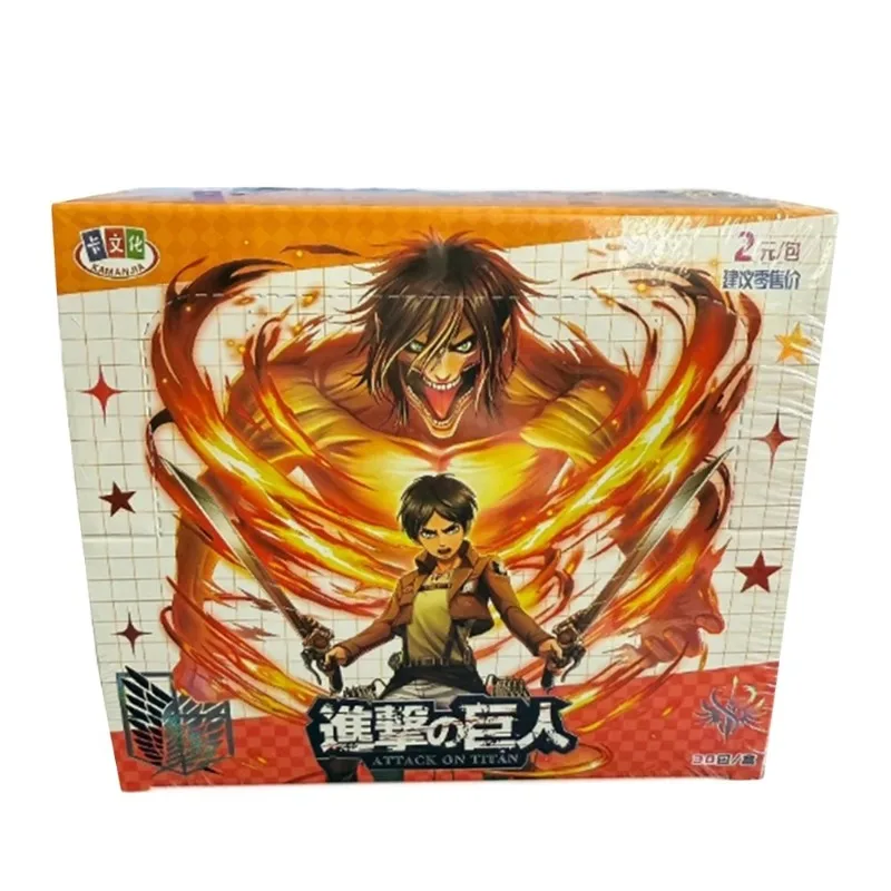 Original Card Culture Attack on Titan Card Eren Mikasa Armin Trading Final Battle Collectible Card Toys Gifts Birthday Gift
