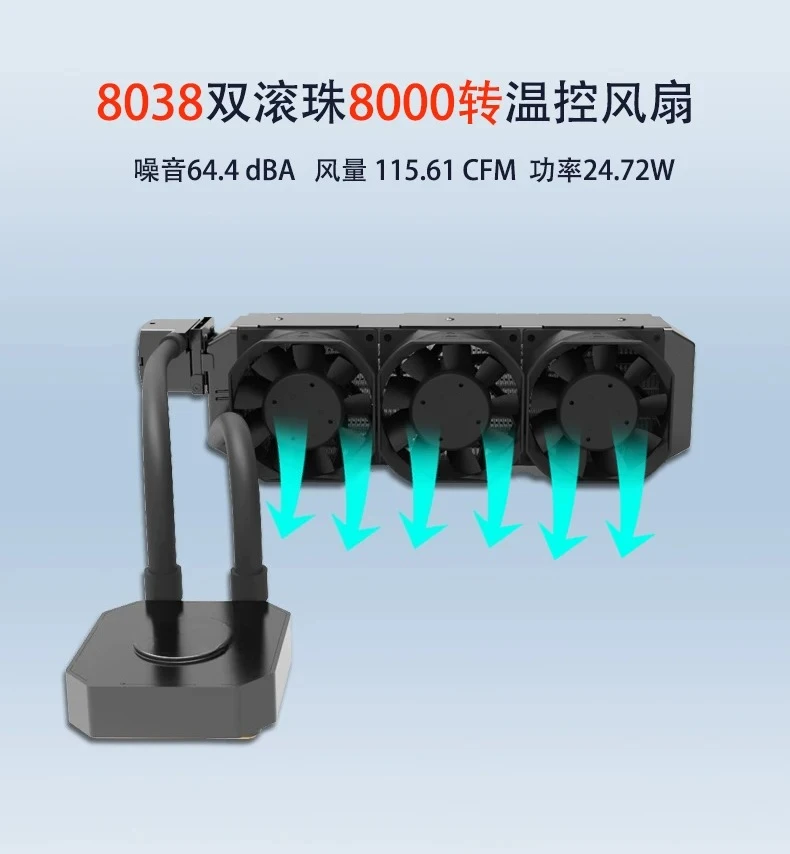 2U Server Radiator Water Cooling 1200 1150 1366 1700 2011 2066 AM4 L35