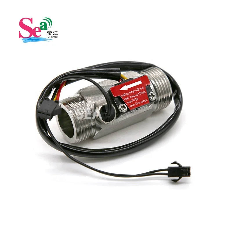 BSP G3/4 Inch Stainless Steel Magnetic Hall Effect Water Pump Flow Rate Meter Sensor Liquid Flow Switch Low Price