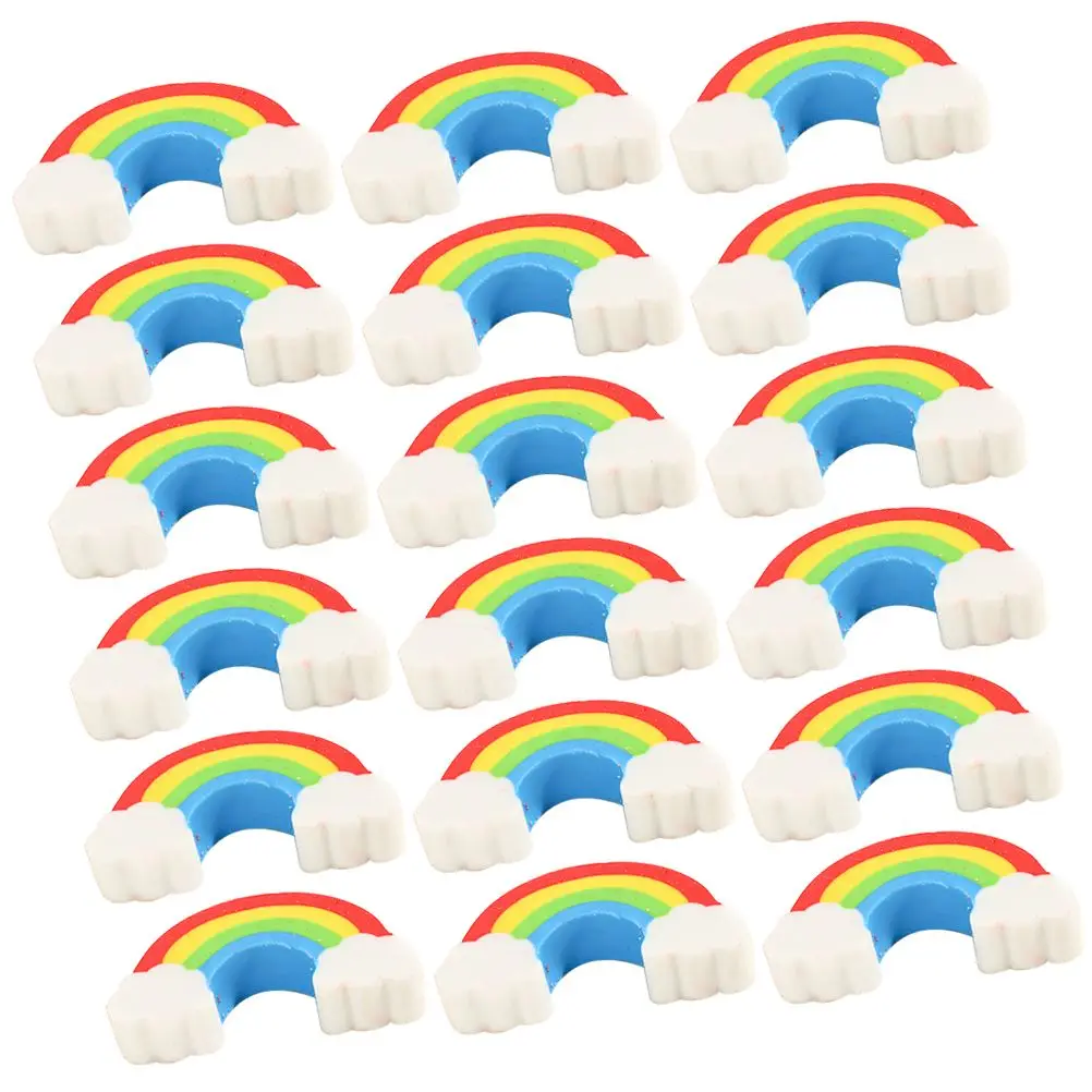

100 Pcs Rainbow Bridge Erasers Bulk Mini Cartoon Model Adorable Pencil Eraser For Office School Supplies Portable Cute
