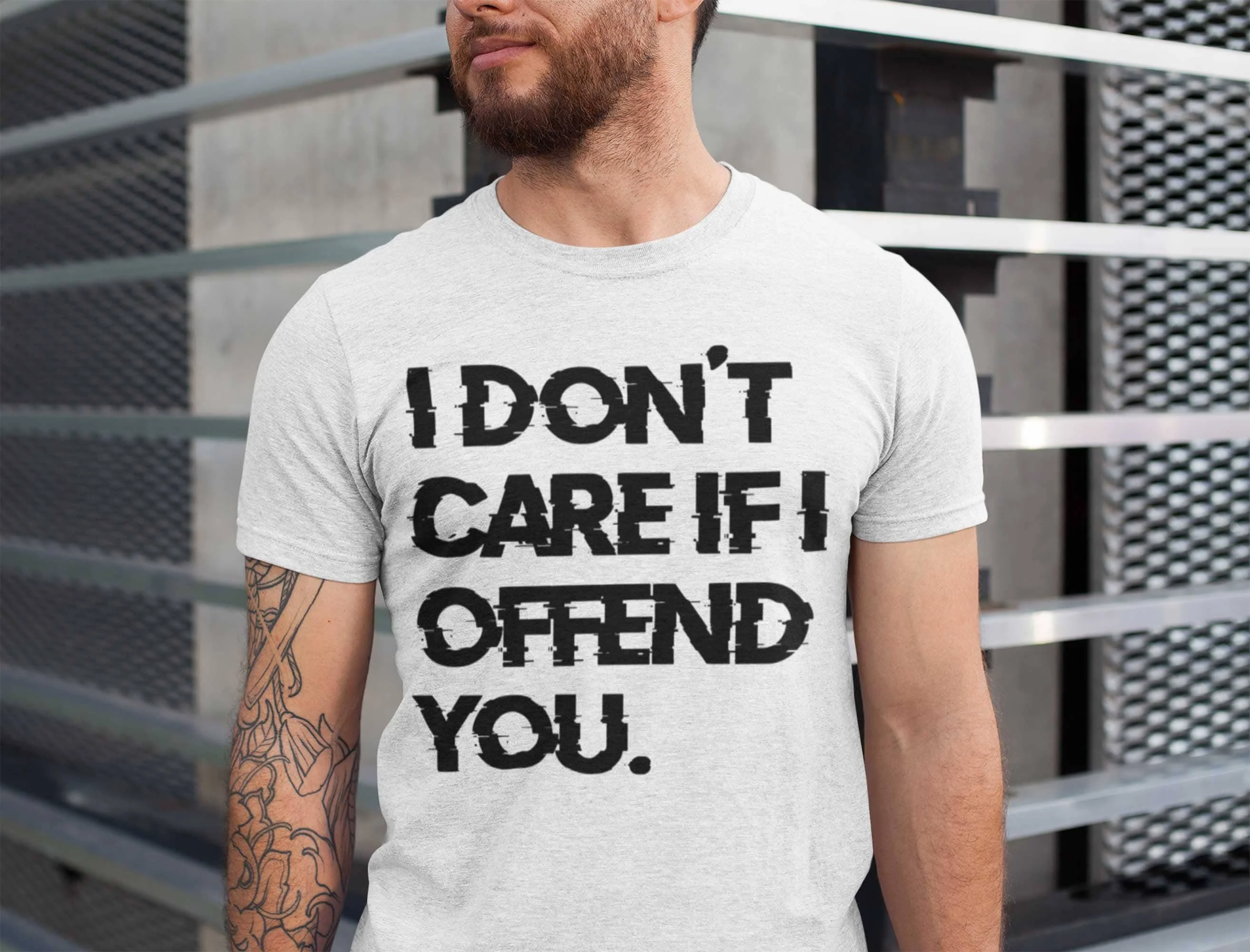 funny offensive T Shirt I don't care if offend you gift for Ben Shapiro offended fan sarcastic