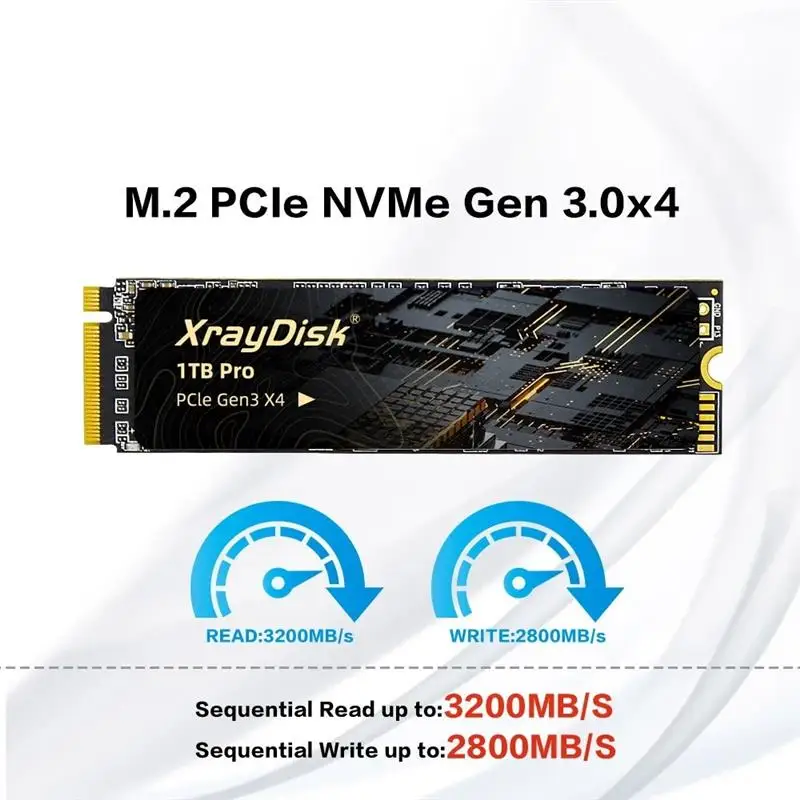 To M2 NVMe SSD High Speed 1TB 2TB M.2 PCIe NVME Ssd Solid State Disk Hard Drive for Laptop&Desktop