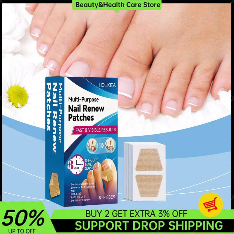 Multi-Purpose Nail Renew Patches Thickening Soft Paronychia Anti Infection Nail Repair Patch NailCorrection Stickers Foot Care