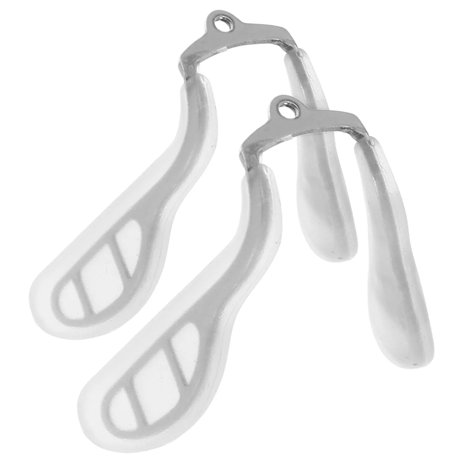 

Nose Pad Eyeglass Saddle Bridge Glasses Support Protector Figure Eight Silicone Metal Core AntiSlip Replacement Accessories