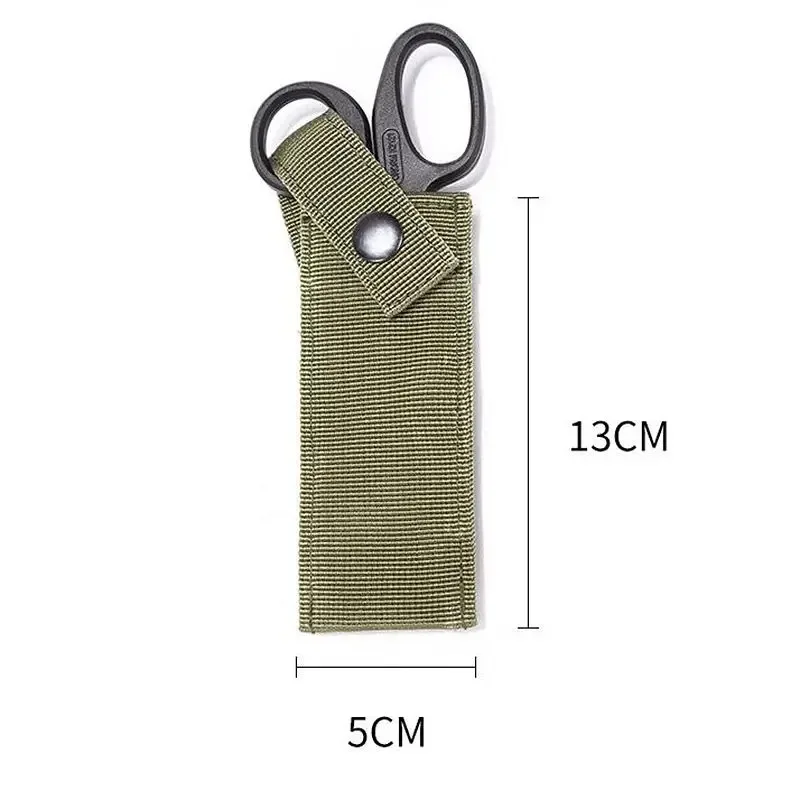 Tactical Medical Shears Pouch Tactical EMT Scissor Sheath Nylon MOLLE Hand Tools Holder Bag for Hunting Camping Hiking Fishing