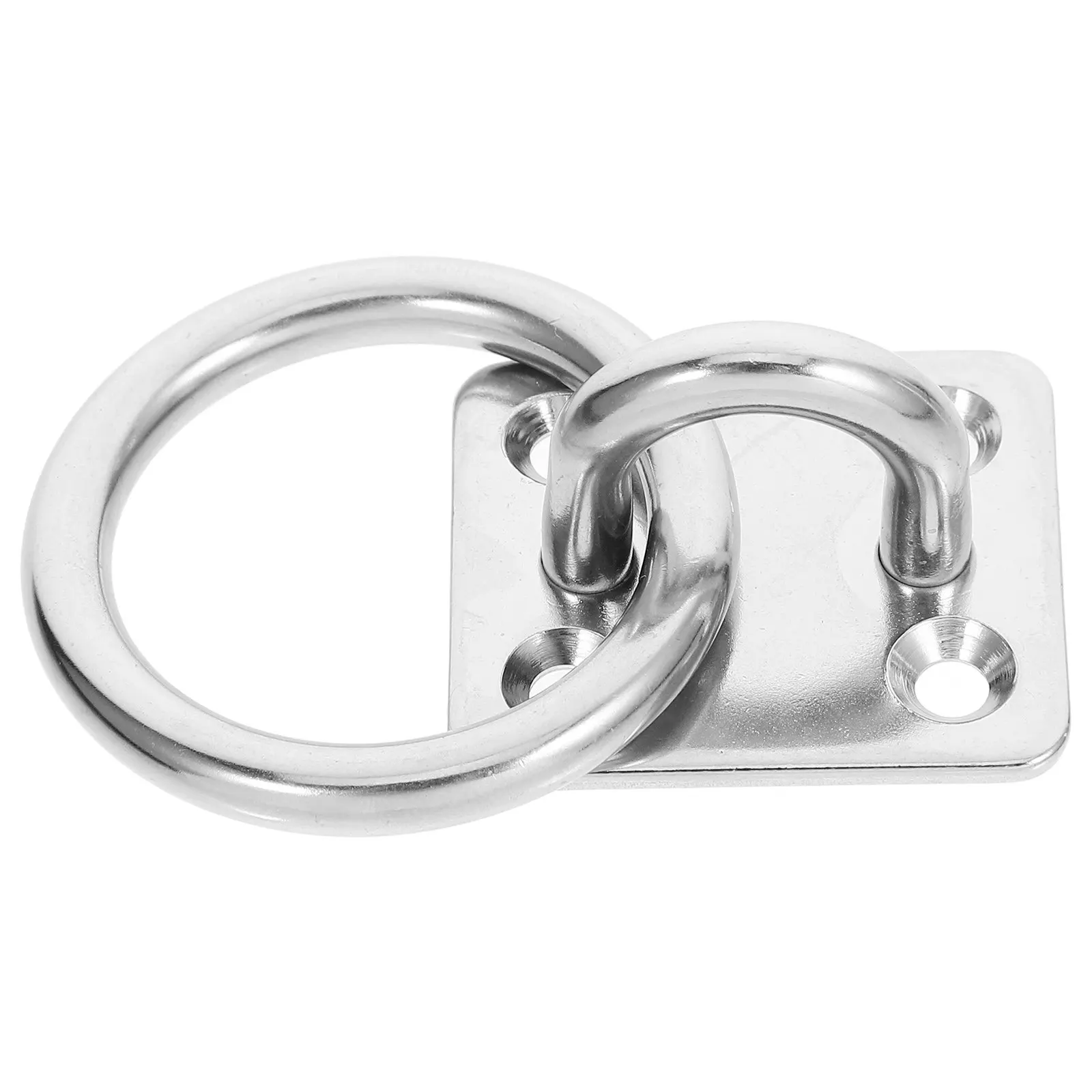 Stainless Steel Heavy Duty Square Eye Plate Hook for Ceiling Wall Deck Tree Mounting Pad Eye Plate Hooks Hammock Ceiling Anchor