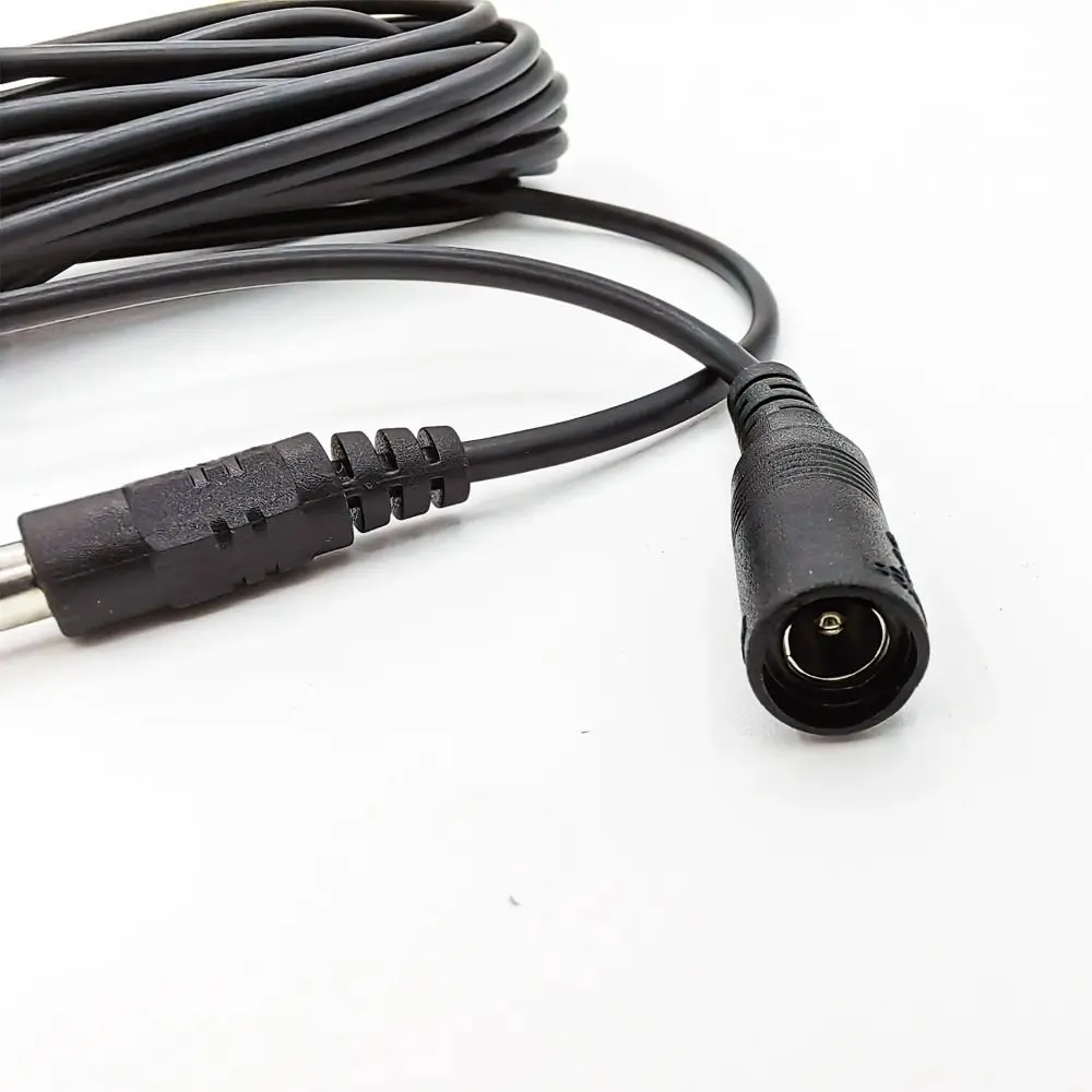 2 قطعة 10 متر كابل تمديد الطاقة DC12V 5.5 مللي متر * 2.1 مللي متر موصل تمديد الحبل مهايئ الرافعة المكونات الخارجية كابل الطاقة الأسود الكاميرا