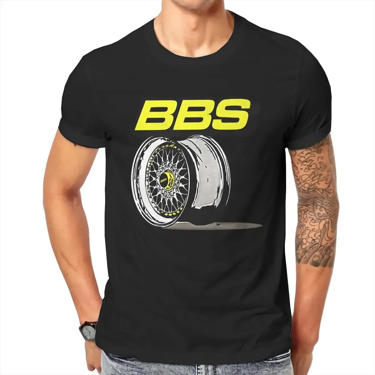 Bbs Racing T Shirts Men's Cotton Awesome T-Shirts Round Neck Tees Short Sleeve Clothes Gift Idea Summer Tees Tops T Shirt Men