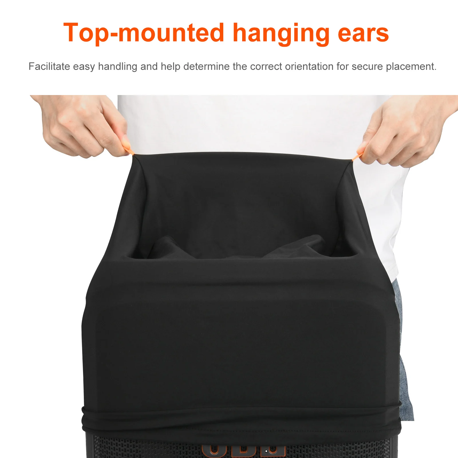 حافظة غبار مع شريط مطاطي ومكبر صوت قابل للتمدد وغطاء غبار واقٍ متعدد الوظائف لهاتف JBL Partybox Encore2