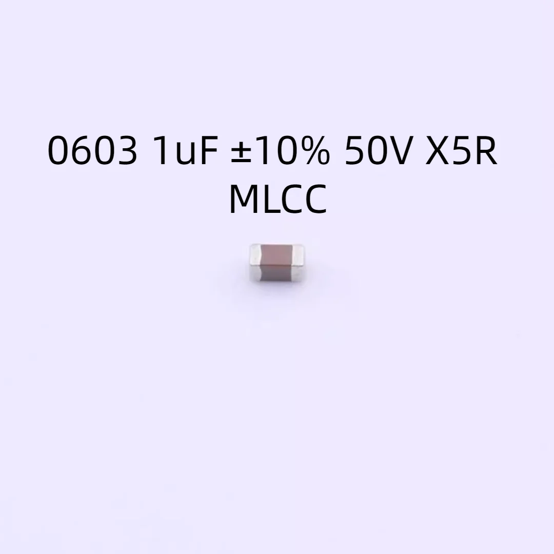 

4000PCS/LOT C1608X5R1H105KT000N Capacitor 0603 1uF ±10% 50V X5R MLCC