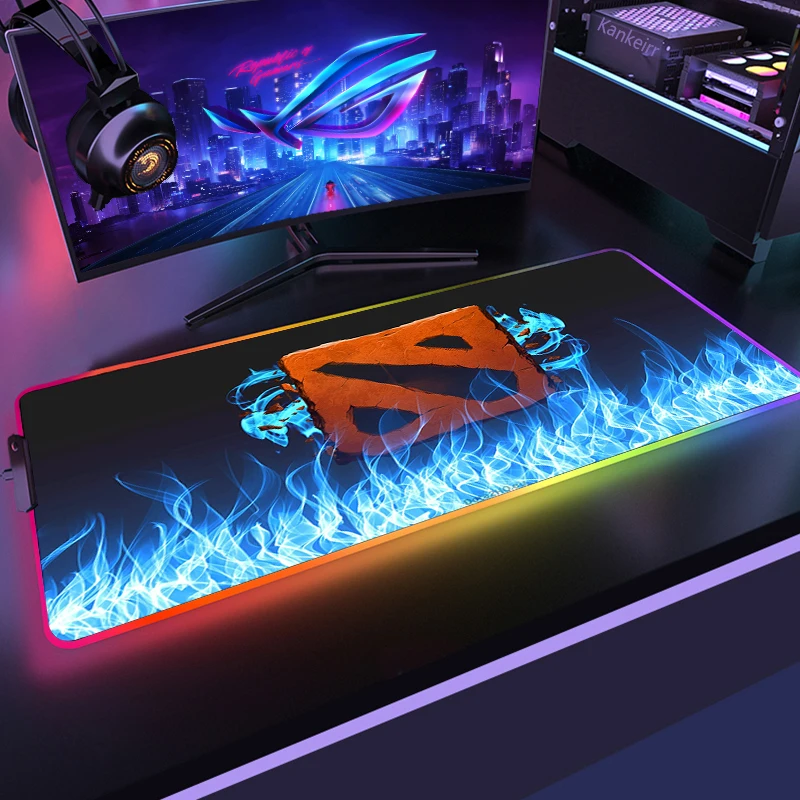 لوحة ماوس ألعاب كبيرة RGB LED ، لوحة ماوس ألعاب ، حصيرة بإضاءة خلفية ، XXL ، XL ، مكتب كمبيوتر ، سجادة ألعاب ، 35x90cm #6