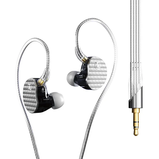 

7HZ FIVE Dynamic Driver IEM HiFi Earphone Wired Monitor Studio Earbuds with Silver-plated Cable for Audiophiles Musicians