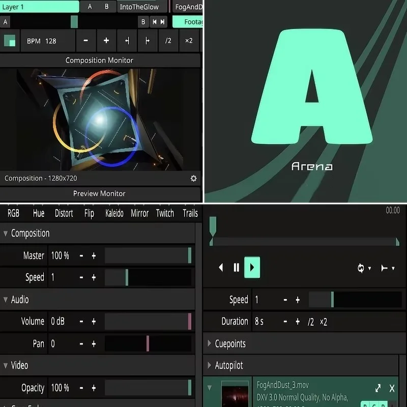 Professional VJ Software Resolume Arena 7.27.1 DJ Lighting Software License Software Support Upgrade