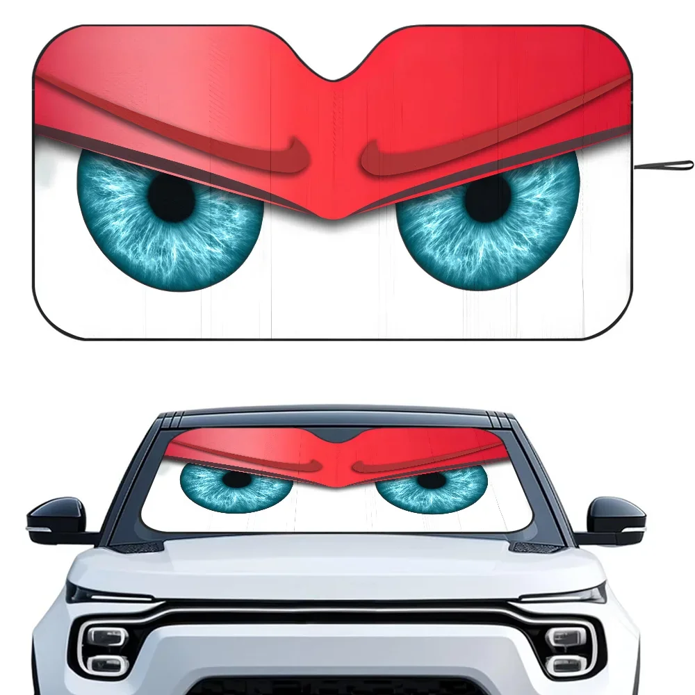 

Мультяшные глаза, автомобиль Sunsha, теплоизоляционная алюминиевая пленка, лобовое стекло, солнцезащитные блоки, УФ-лучи, автомобильный солнцезащитный козырек, защита