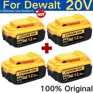 Battery for Dewalt Electric Tool, 100% Original, 12000MAH, 20V, 12.0AH, DCB206, DCB205, DCB204-2, DCB200, New 6 Main sales battery dewalt 20V - №1