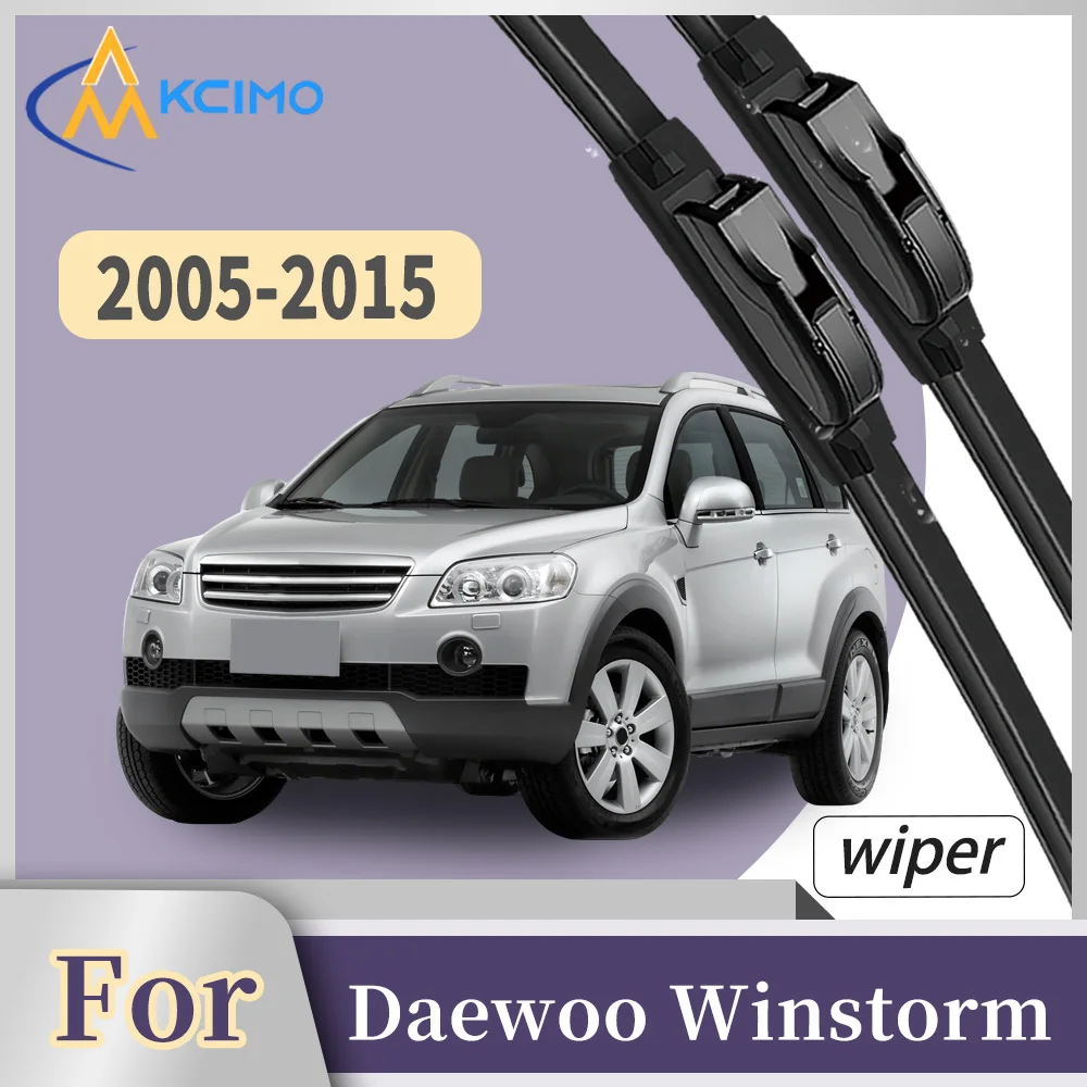 

Premium Rubber Front Windscreen Wiper Blades For Daewoo Winstorm MaXX 2006-2015 Smooth Wiping Waterproof Windshield Kit 2Pcs