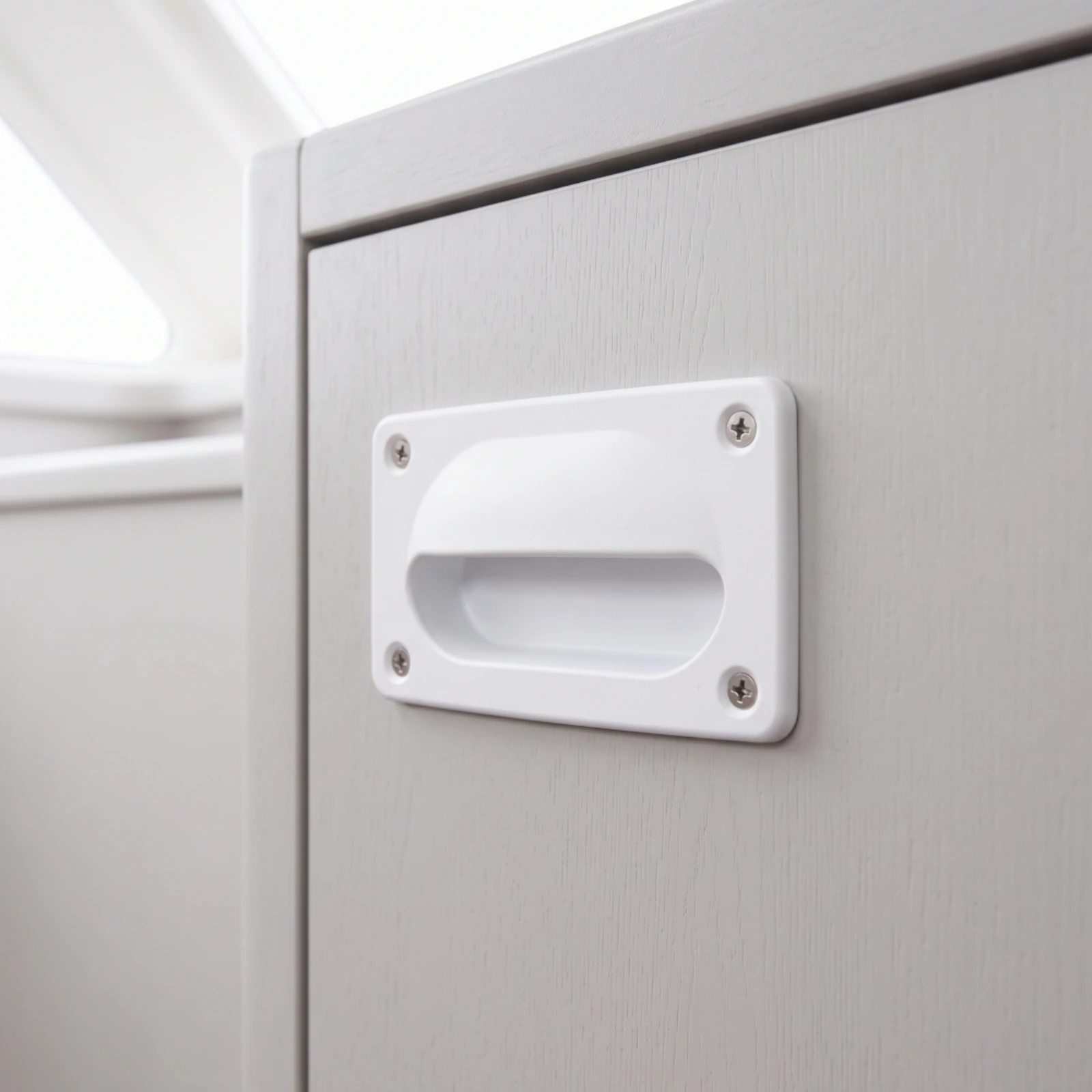 Recessed Handle with Screws Rectangular Hatch Pull with Screws Recessed Handle Lightweight Hatch Pull Stainless Steel
