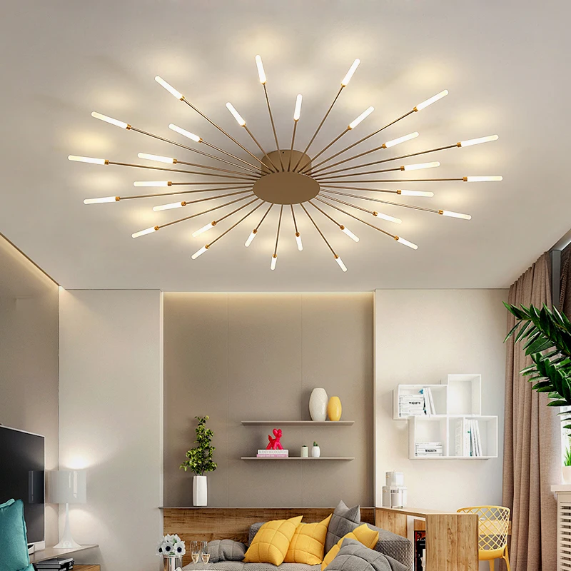 YEBMLP Creative Chandelier Ins Popular Firework Ceiling Light Indoor  Pendant Light Ceiling Light For Parlor Bedroom Dining Room