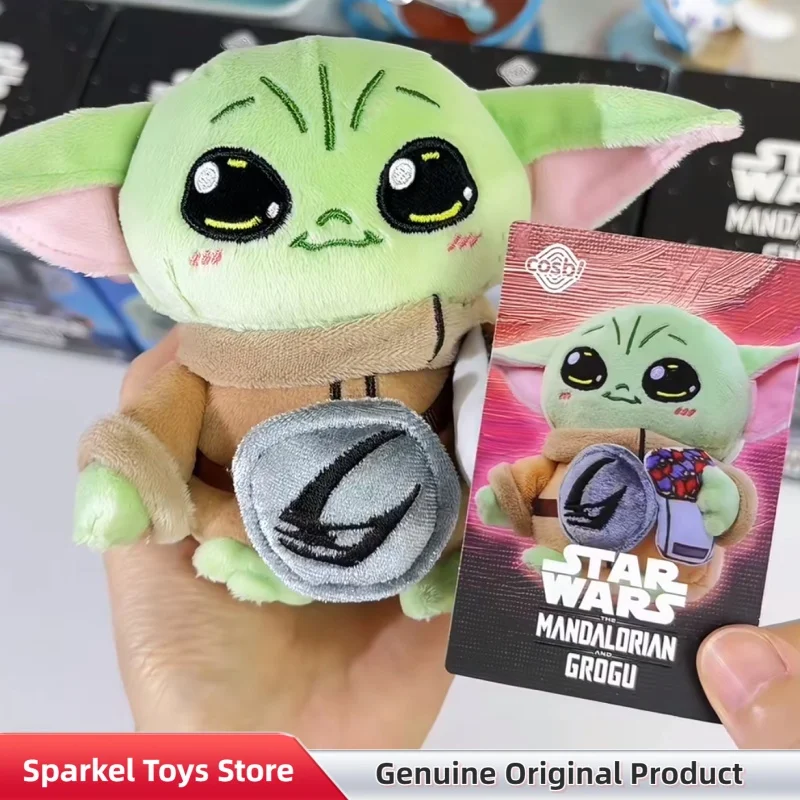 Genuine Star Wars Mandalorian And Grogu Cosbi Plush Blind Box Collect Keychain Home Decor Pendant Doll Mystery Box Toys Gift view 3