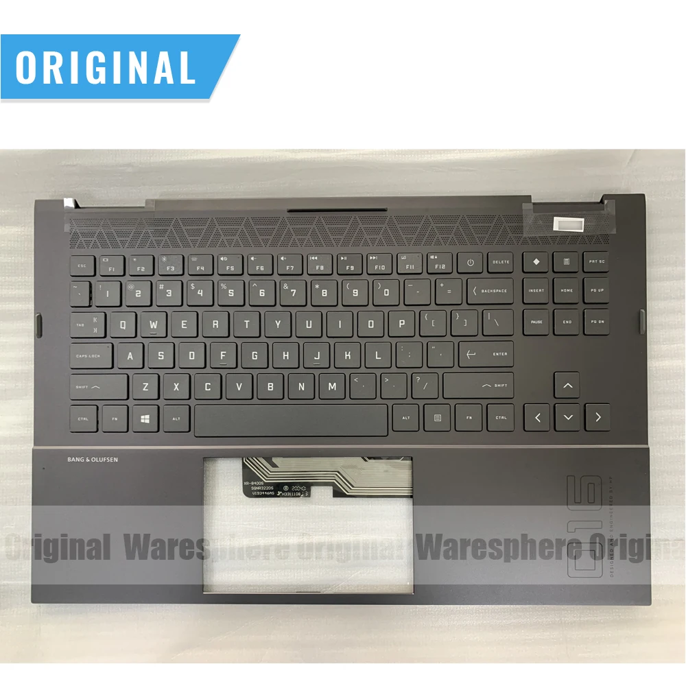 

New Original Palmrest For HP OMEN 16-B TPN-Q265 M62260-001 M62255-001 Top Cover Upper Case RGB Backlit Without Keyboard Numeric