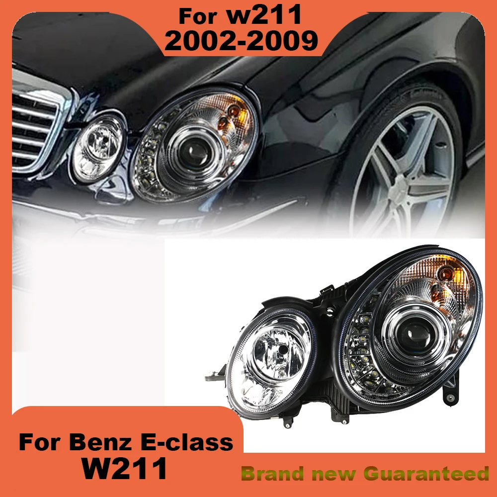 Car Headlights For Mercedes-Benz E Class W211 2003 2004 2005 2006 2007 2008 2009 new style LED Headlamp Assembly Projector Lens