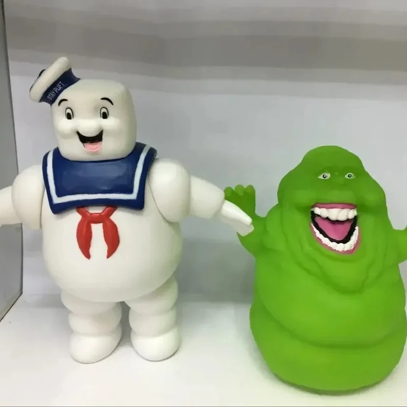 Figura Decorativa de Vinilo del Personaje Slimer de Ghostbusters Suicide Squad, Divertida Figura de Maniquí con Bastón de Caramelo